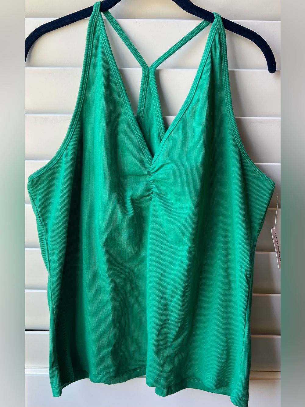 Old Navy  New XXL Tall Emerald Green V-Neck Strappy Tank Top